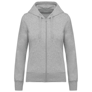 Sweat-shirt écoresponsable zippé à capuche femme 9