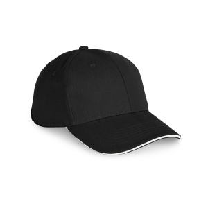 Casquette en coton biologique à sandwich contrasté - 6 panneaux 17