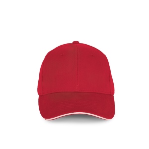 Casquette en coton biologique à sandwich contrasté - 6 panneaux 5