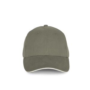 Casquette en coton biologique à sandwich contrasté - 6 panneaux 2