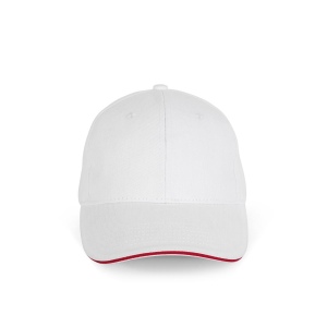 Casquette en coton biologique à sandwich contrasté - 6 panneaux 13