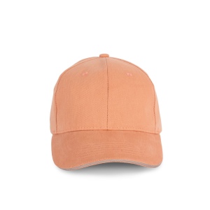 Casquette en coton biologique à sandwich contrasté - 6 panneaux 10