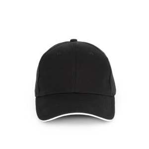Casquette en coton biologique à sandwich contrasté - 6 panneaux 3