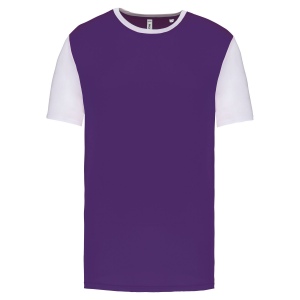 Maillot multisport manches courtes bicolore unisexe 18