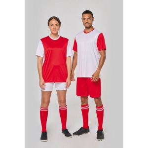 Maillot multisport manches courtes bicolore unisexe