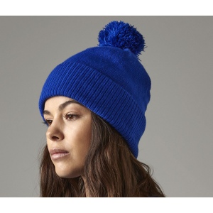 Bonnet avec pompon intérieur polaire
