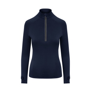 Tee-shirt de sport femme col zippé 2