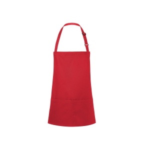 Tablier à bavette court avec boucle et poche 15