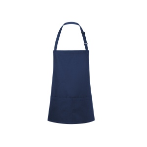 Tablier à bavette court avec boucle et poche 3