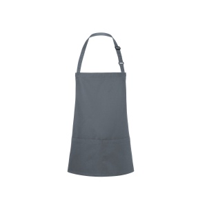 Tablier à bavette court avec boucle et poche 12