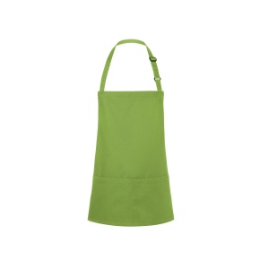 Tablier à bavette court avec boucle et poche 17