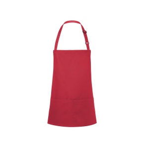 Tablier à bavette court avec boucle et poche 21