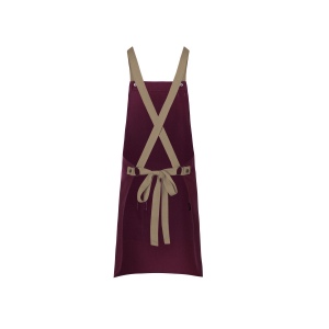 Tablier à bavette Urban-Look avec bretelles croisées et poche 7