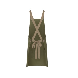 Tablier à bavette Urban-Look avec bretelles croisées et poche 8