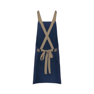 Tablier à bavette Urban-Look avec bretelles croisées et poche 9