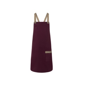 Tablier à bavette Urban-Look avec bretelles croisées et poche 2
