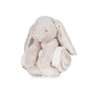 Peluche lapin avec couverture 2