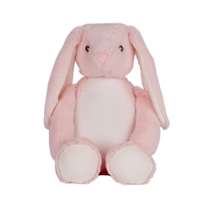 Peluche lapin avec ouverture zippée 3