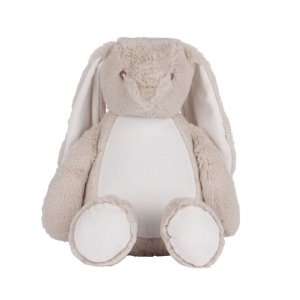 Peluche lapin avec ouverture zippée 4