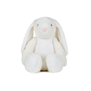 Peluche lapin avec ouverture zippée 2
