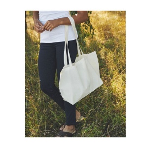 SHOPPING BAG WITH GUSSET