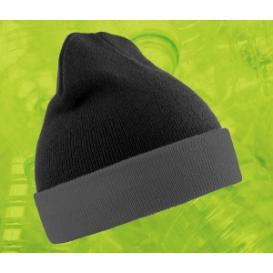 Bonnet en polyester recyclé avec rabat contrasté 2