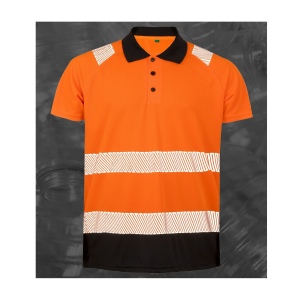 Polo haute visibilité en polyester recyclé 2