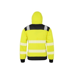 Sweat capuche zippé HV en polyester recyclé 5