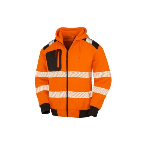 Sweat capuche zippé HV en polyester recyclé 2
