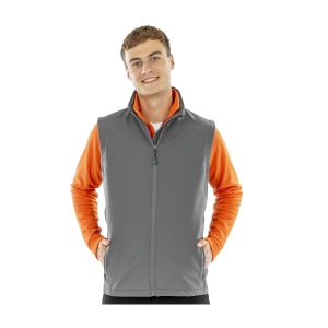 Bodywarmer Softshell homme en polyester recyclé