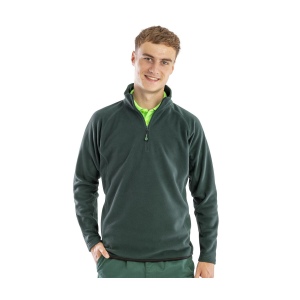 Polaire col zippé en polyester recyclé
