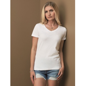 Tee-shirt femme col V