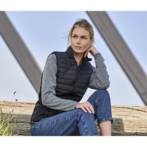 Bodywarmer bi-matière femme