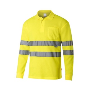 POLO MANCHES LONGUES HAUTE VISIBILITÉ EN COTON/POLYESTER 3