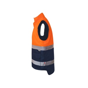 BODYWARMER MATELASSÉ BICOLORE HAUTE VISIBILITÉ 6