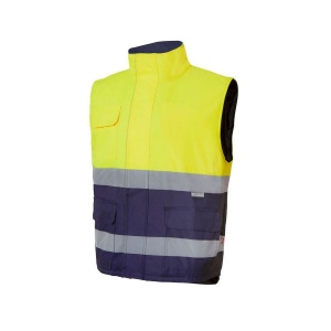 BODYWARMER MATELASSÉ BICOLORE HAUTE VISIBILITÉ 3