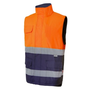 BODYWARMER MATELASSÉ BICOLORE HAUTE VISIBILITÉ 2