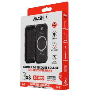 TAIYO - BATTERIE DE SECOURS SOLAIRE RENFORCEE ANTI-CHOCS 10 000 MAH 3