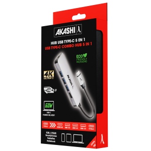 NOSHUKU - HUB 5 EN 1 - USB TYPE-C 4