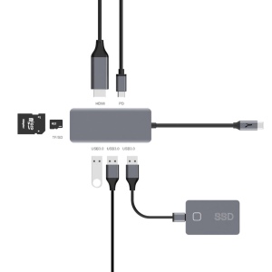 HABU - HUB 7 EN 1 - USB TYPE-C 7