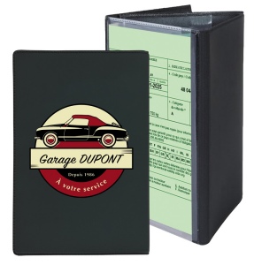 Porte-cartes grise 4 volets - Prestige