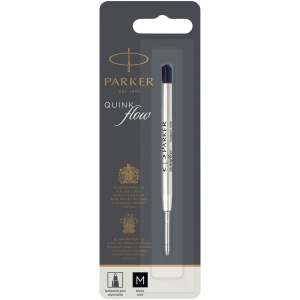 Cartouche pour stylo bille Quinkflow Parker (encre noire)