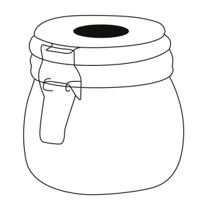 Pot de conservation CLICKY M, capacité d&acute;environ 500 ml 10