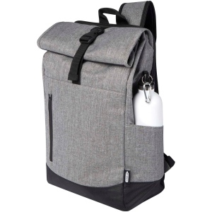 Sac à dos Libra recyclé GRS avec rabat enroulable pour ordinateur portable de 15,6" 12L 14