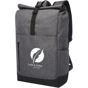 Sac à dos Libra recyclé GRS avec rabat enroulable pour ordinateur portable de 15,6" 12L 8