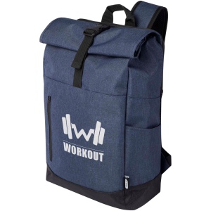 Sac à dos Libra recyclé GRS avec rabat enroulable pour ordinateur portable de 15,6" 12L 9