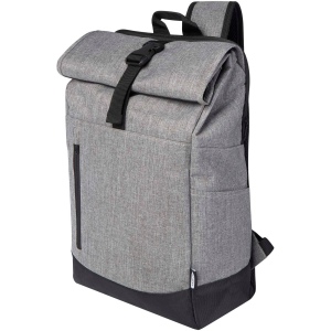 Sac à dos Libra recyclé GRS avec rabat enroulable pour ordinateur portable de 15,6" 12L 2