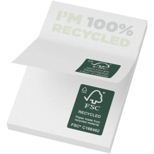 Mémos autocollants recyclés 50 x 75 mm Sticky-Mate® 2