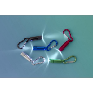 Porte-clés en aluminium avec mousqueton Tracy 8