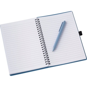 Carnet à spirale en fibre de paille avec couverture en PP Massimo 4
